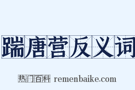 踹唐营反义词是什么意思的图片